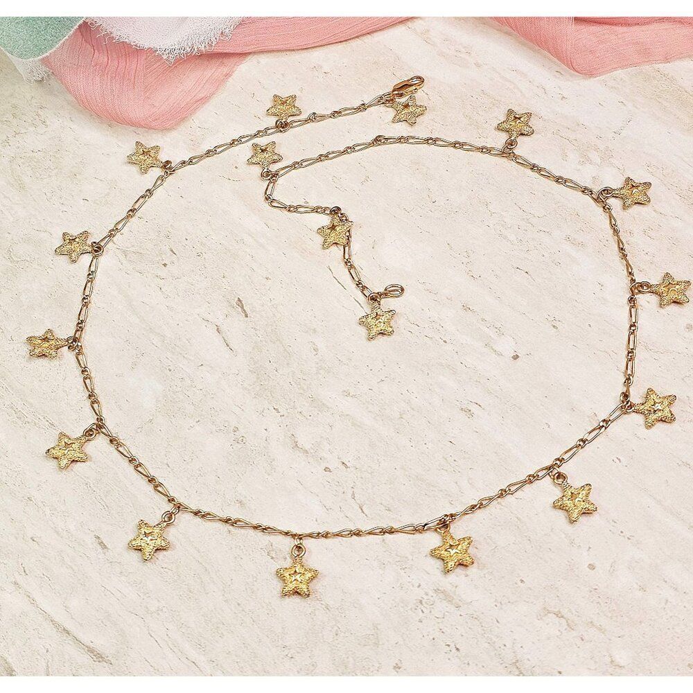 🔥$5/$25 Gold tone Star Charm Necklace